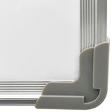 vidaXL Magnetic Whiteboard 50x35 cm Steel White