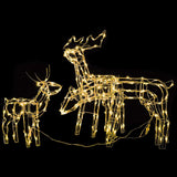 vidaXL 3-piece Christmas Reindeer Light Display with 229 LEDs