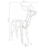 vidaXL 3-piece Christmas Reindeer Light Display with 229 LEDs