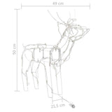 vidaXL 3-piece Christmas Reindeer Light Display with 229 LEDs