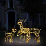 vidaXL 3-piece Christmas Reindeer Light Display with 229 LEDs