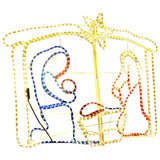 vidaXL Décoration de Noël Crèche 240 LED 116x41x87 cm