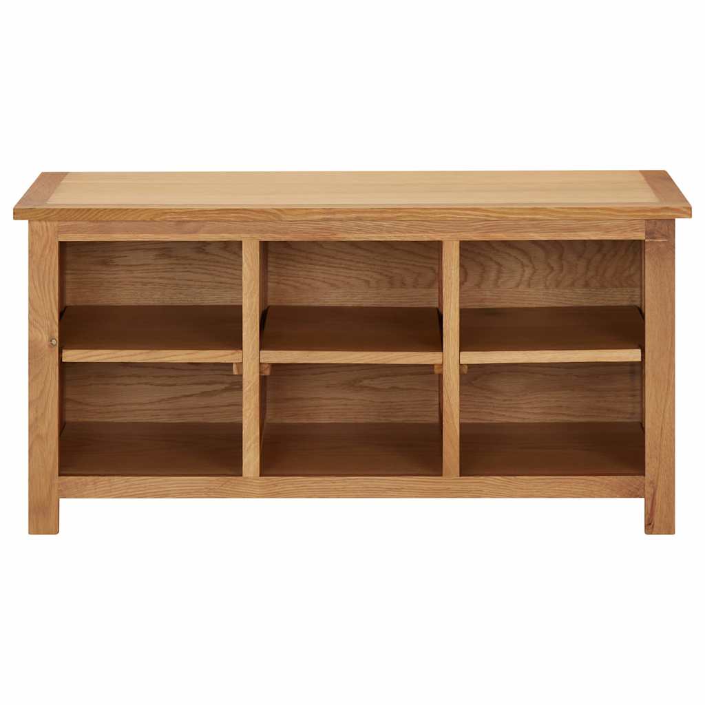 vidaXL Schoenenrek 90x37x45 cm massief eikenhout