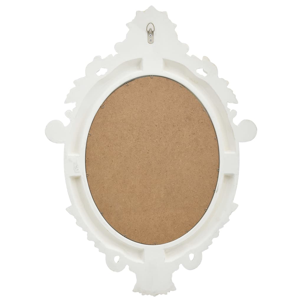 vidaXL Wandspiegel kasteel stijl 56x76 cm wit