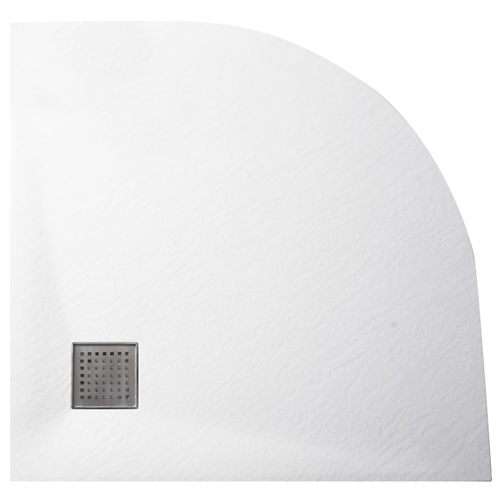 vidaXL Shower Tray 90x90 cm SMC White