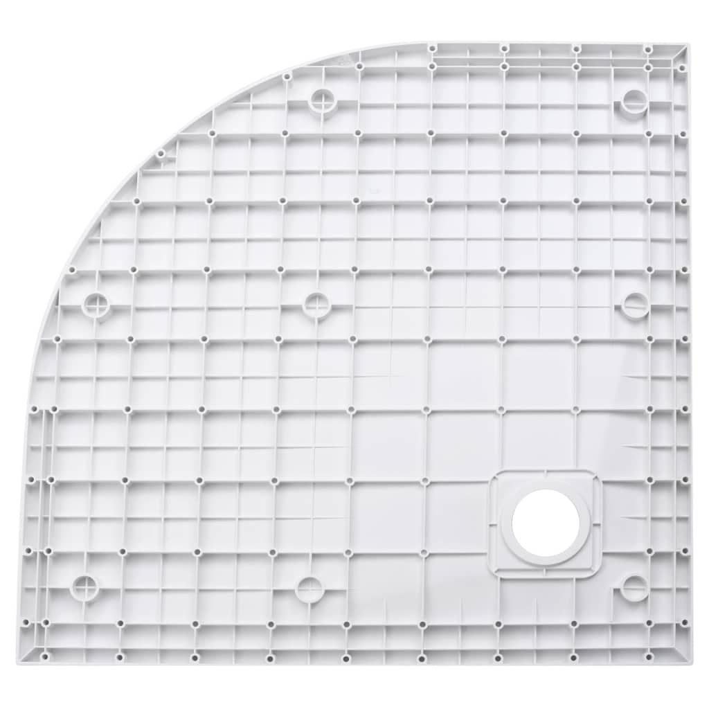 vidaXL Shower Tray 90x90 cm SMC White