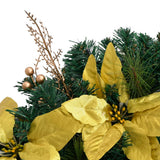 vidaXL Kerstkrans met LED lampjes 60 cm PVC groen