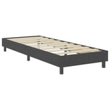 vidaXL Box spring bed fabric dark grey 80x200 cm