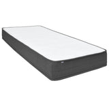 vidaXL Box spring bed fabric dark grey 80x200 cm