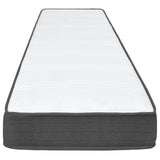 vidaXL Box spring bed fabric dark grey 80x200 cm