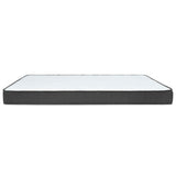 vidaXL Box spring bed fabric dark grey 80x200 cm