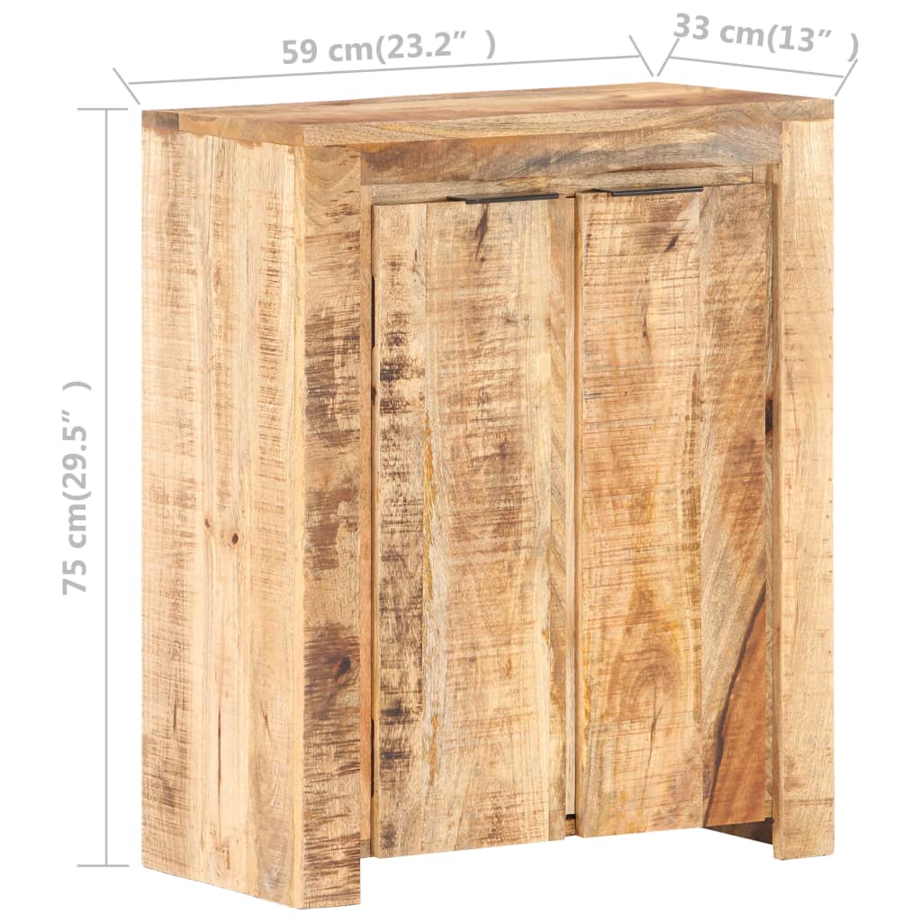 vidaXL Dressoir 59x33x75 cm rouge mangohout