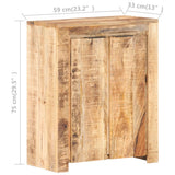 vidaXL Dressoir 59x33x75 cm rouge mangohout