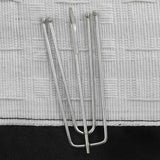 vidaXL Linen-Look Blackout Curtains with Hooks 2 pcs 140x175 cm Black