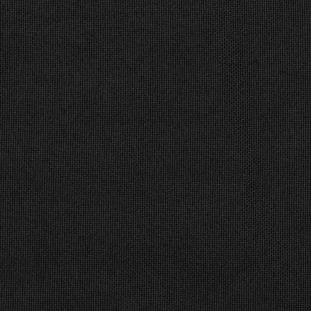 vidaXL Linen-Look Blackout Curtain with Hooks 290x245 cm Black