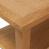 vidaXL Salontafel 90x45x40 cm massief eikenhout
