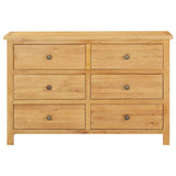 vidaXL Ladekast 105x33,5x73 cm massif eikenhout