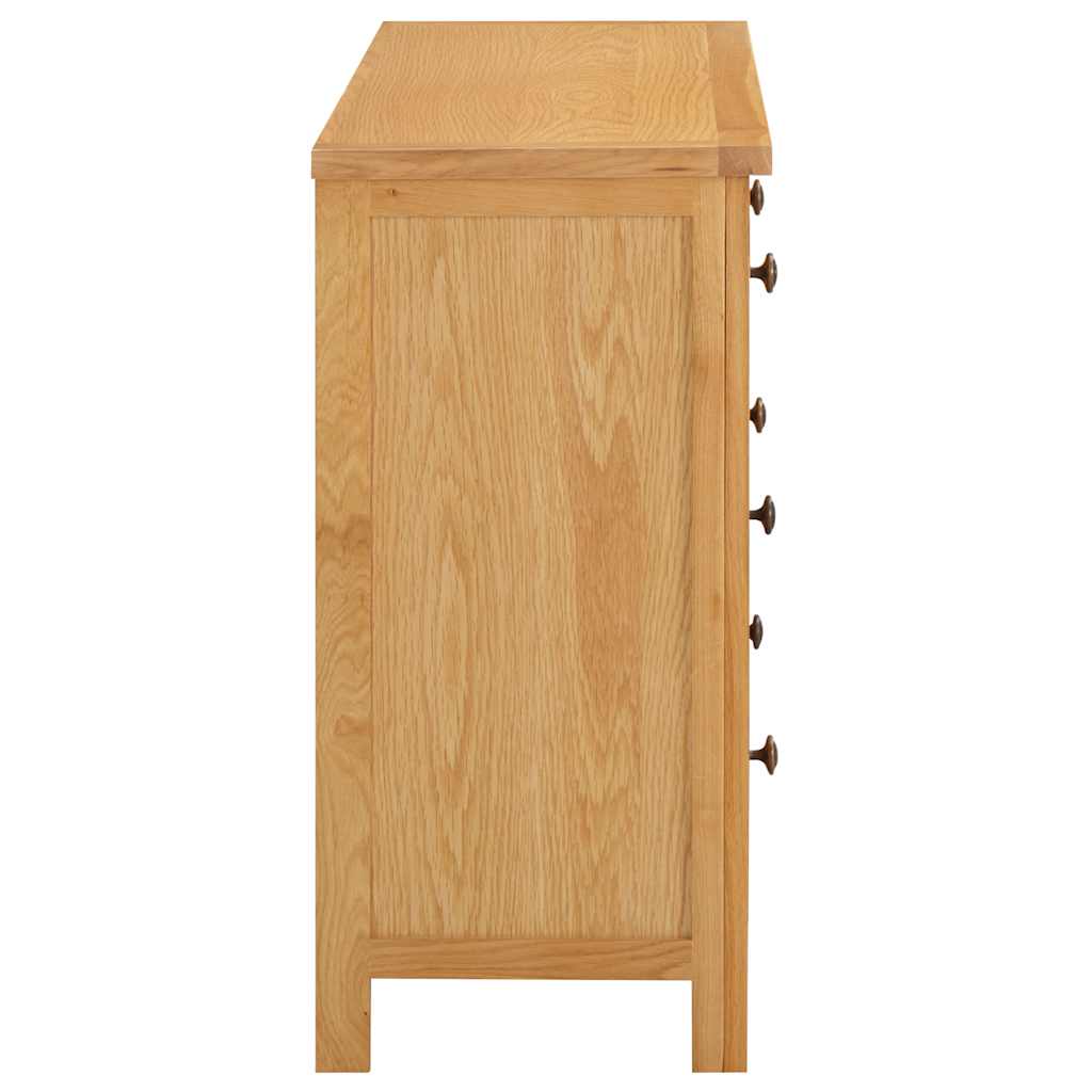 vidaXL Ladekast 105x33,5x73 cm massif eikenhout