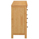 vidaXL Ladekast 105x33,5x73 cm massif eikenhout