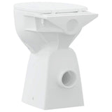 vidaXL Rimless Toilet 7 cm Extra Height Soft Close Ceramic White