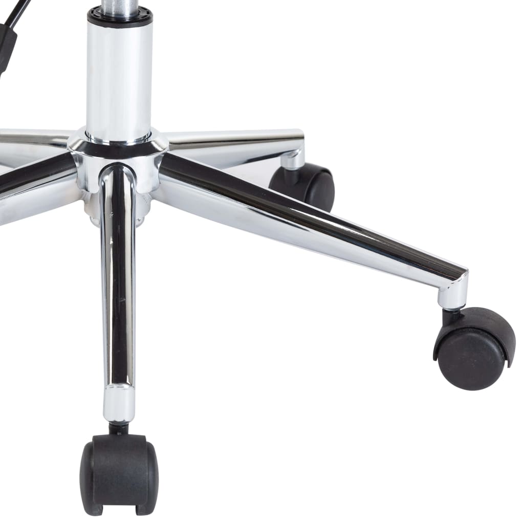 vidaXL Kantoorstoel draaibaar gebogen hout en kunstleer zwart