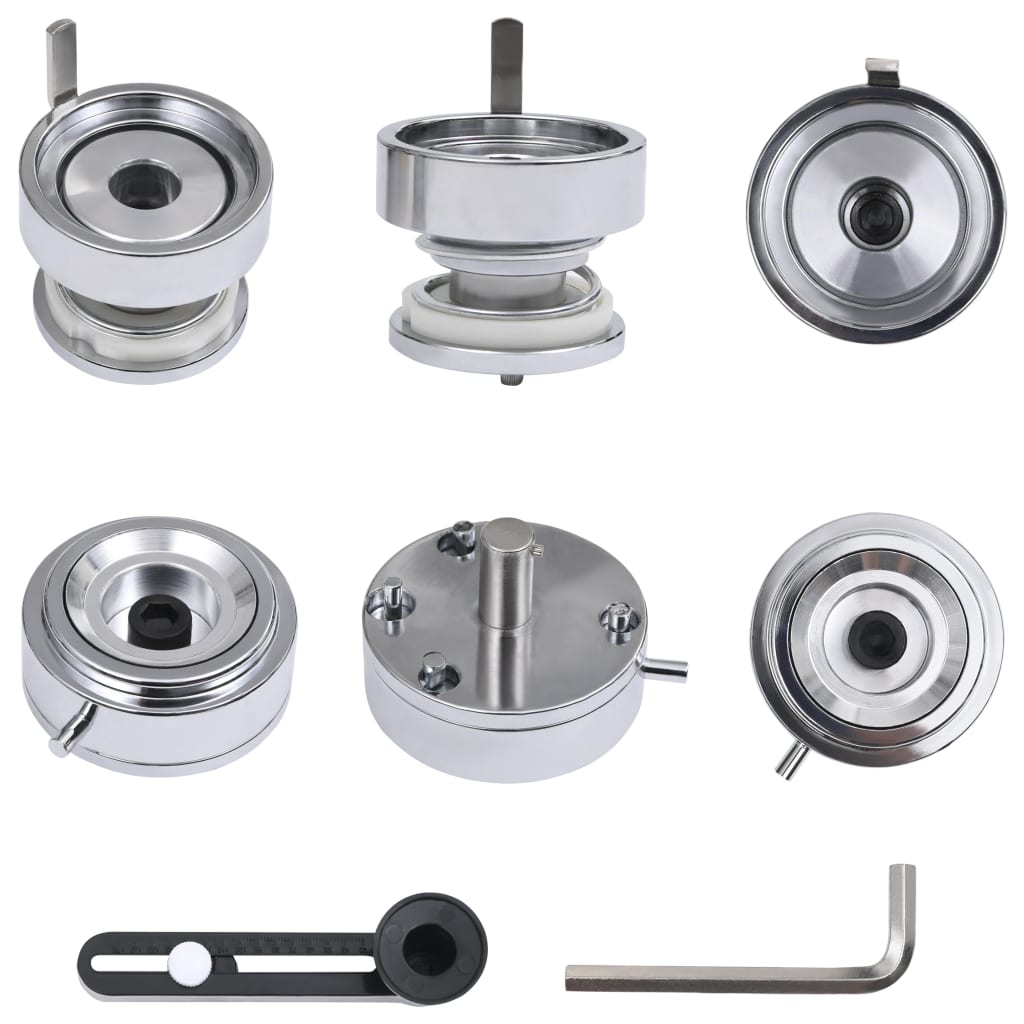 vidaXL Button Maker with Circle Cutter 58 mm