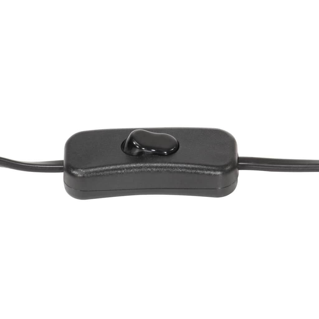 vidaXL Vloerlamp E27 massief mangohout zilverkleurig