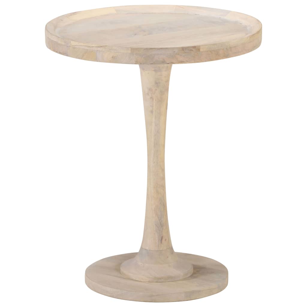 vidaXL Bijzettafel Ø60x75 cm massief mangohout