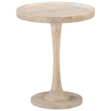vidaXL Bijzettafel Ø60x75 cm massief mangohout