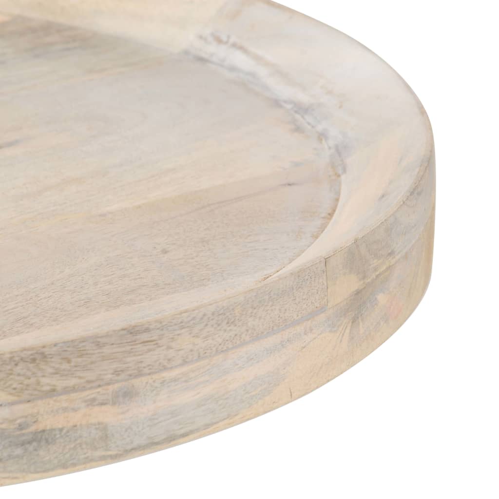 vidaXL Bijzettafel Ø60x75 cm massief mangohout