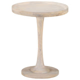 vidaXL Bijzettafel Ø60x75 cm massief mangohout