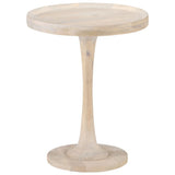 vidaXL Bijzettafel Ø60x75 cm massief mangohout
