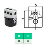 vidaXL Boorkop met MT2 boorschacht voor draaibanken 50 mm