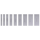 vidaXL Parallel Gauge Blocks 18 pcs 100 mm 10-42 mm
