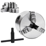 vidaXL 3-Jaw Self-Centering Lathe Chuck 80 mm Steel