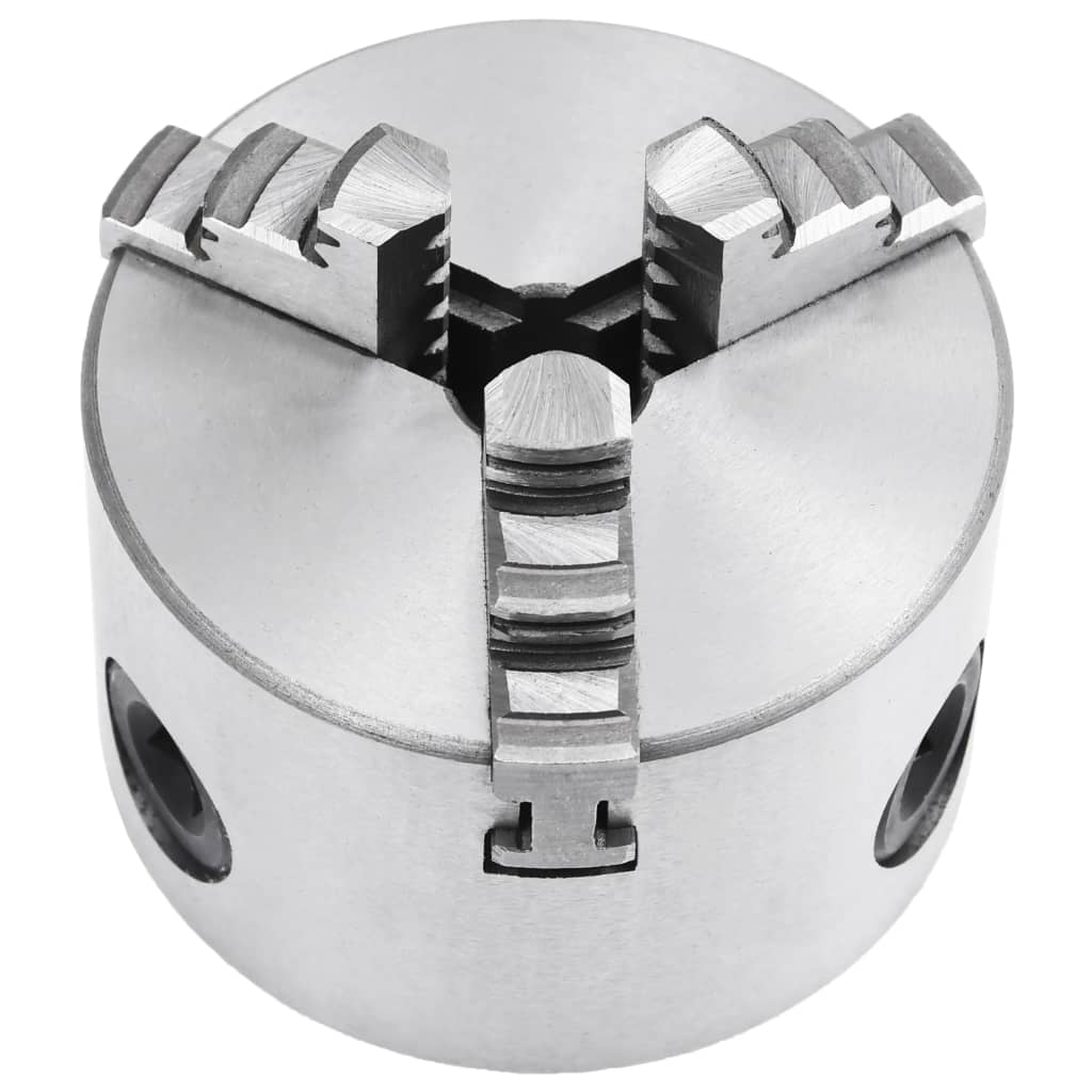 vidaXL 3-Jaw Self-Centering Lathe Chuck 80 mm Steel