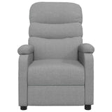 vidaXL Massage chair fabric light grey