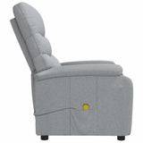 vidaXL Massage chair fabric light grey