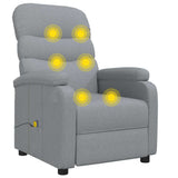 vidaXL Massage chair fabric light grey