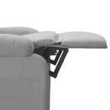 vidaXL Massage chair fabric light grey