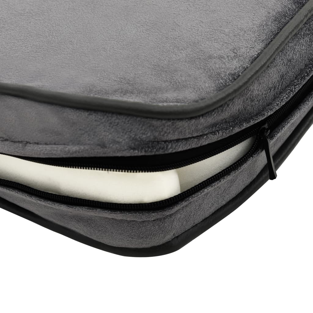 vidaXL Dog sofa 81x43x31 cm plush and artificial leather grey