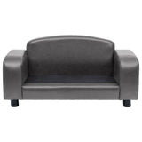 vidaXL Hondenbank 80x50x40 cm kunstleer grijs