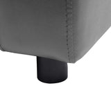 vidaXL Hondenbank 80x50x40 cm kunstleer grijs