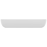 vidaXL Rectangular Wash Basin 71x38 cm Ceramic Matt White