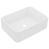 vidaXL Wash Basin 41x30x12 cm Ceramic Matt White
