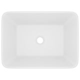 vidaXL Wash Basin 41x30x12 cm Ceramic Matt White