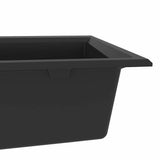 vidaXL Kitchen Sink Black 79 x 50 x 31 cm Quartz and Resin