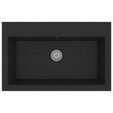 vidaXL Kitchen Sink Black 79 x 50 x 31 cm Quartz and Resin