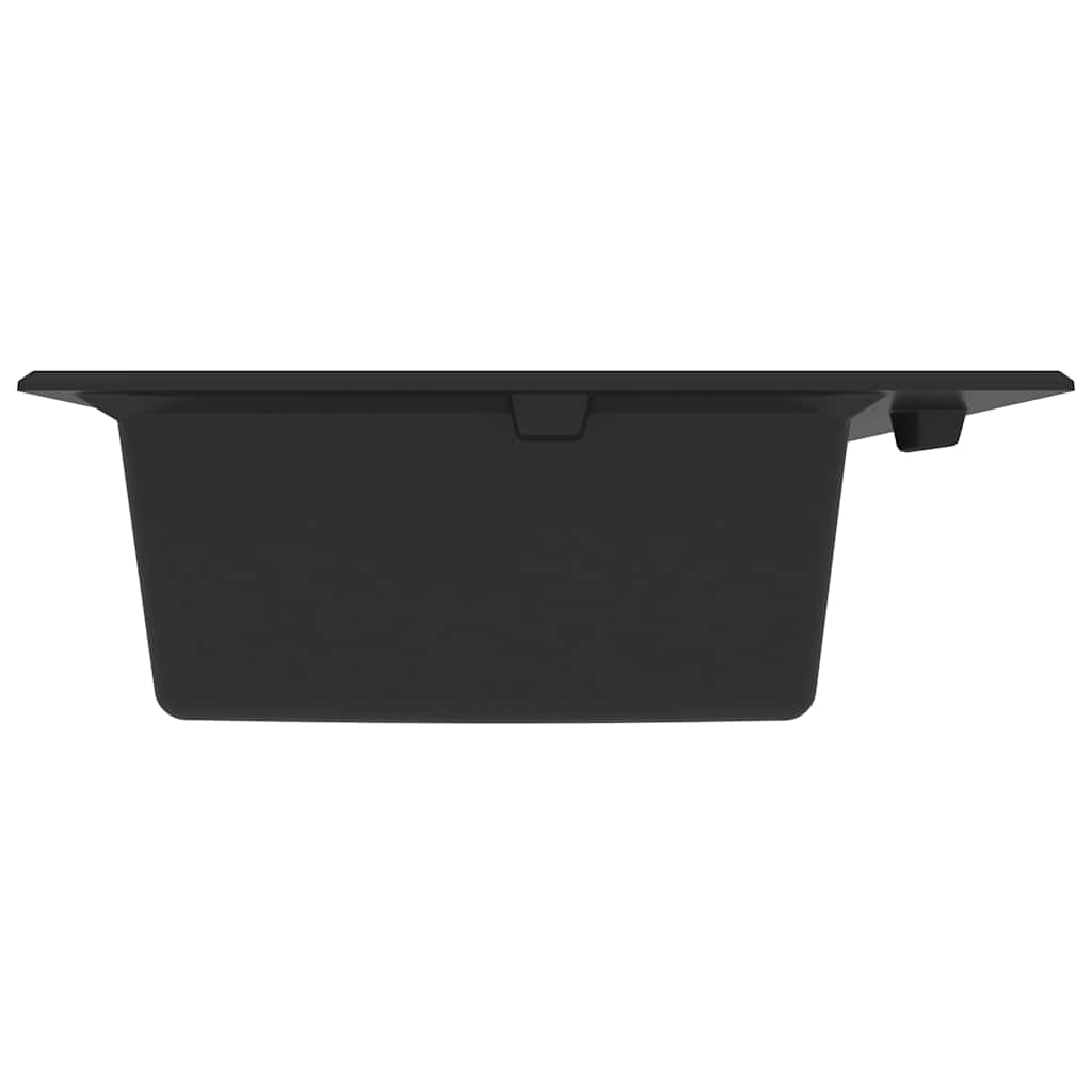 vidaXL Kitchen Sink Black 79 x 50 x 31 cm Quartz and Resin
