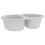vidaXL Kitchen Sink White 78 x 47 x 20.5 cm Granite